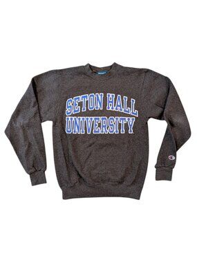 Seton Hall Pirates NCAA Champion Gray Seton Hall University Medium Sweatshirt XS